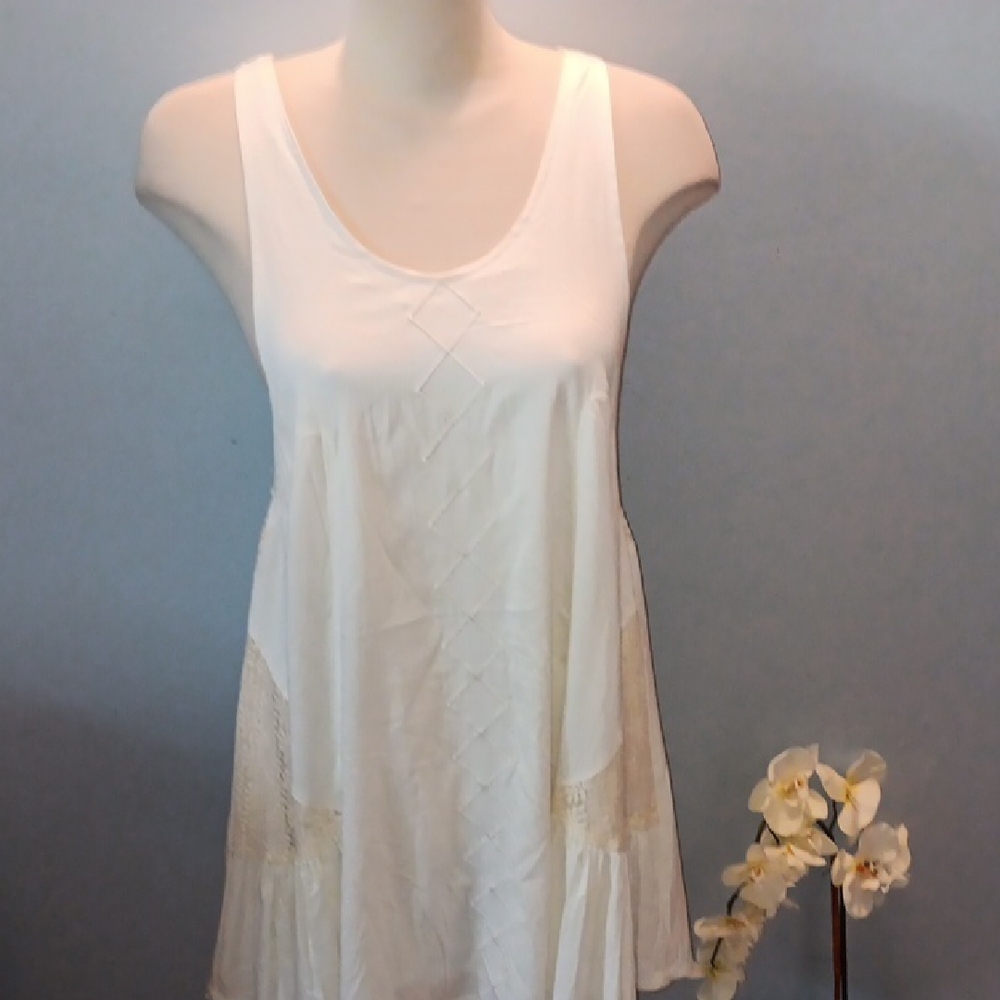 Somedays Lovin Ivory Silk Blend Sleeveless Dress